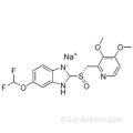 Sel de sodium 6- (difluorométhoxy) -2 - [(S) - [(3,4-diméthoxy-2-pyridinyl) méthyl] sulfinyl] -1H-benzimidazole CAS 160488-53-9